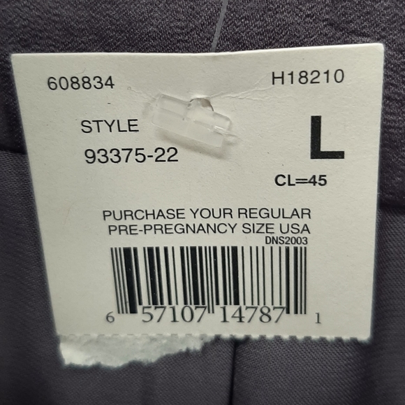 NWT Motherhood Maternity sleeveless button up tie waist dress Large - Picture 12 of 13